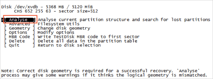 阿里云国际版云服务器Linux系统数据恢复操作步骤(图4)