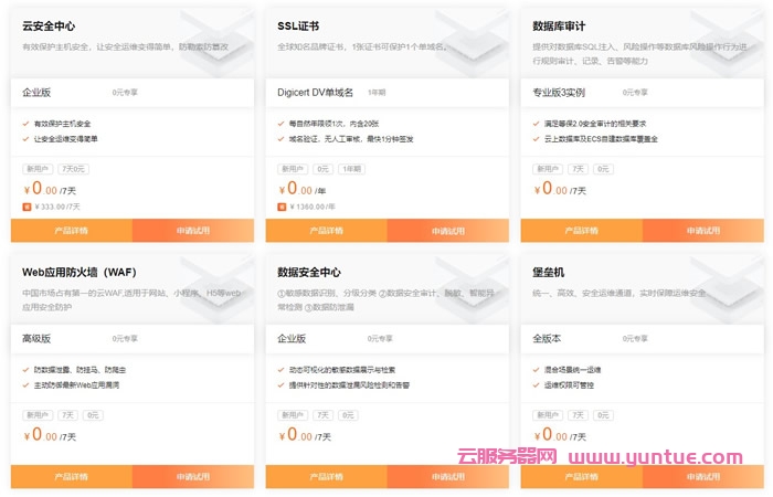 阿里云安全产品专场活动：Web应用防火墙3.0新版发布,SSL证书免费1年(图2)