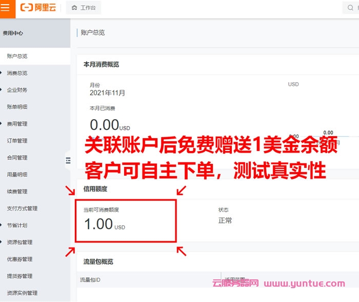 阿里云国际限时免费注册，支持USDT等多种充值方式，充值就送免费白嫖!(图7)