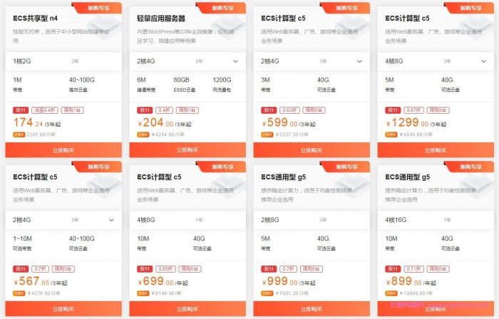 双11云服务器购买指南?腾讯云、阿里云、华为云对比(图3)