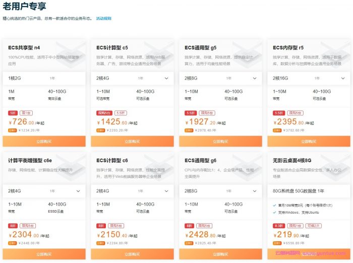 阿里云服务器ECS年终特惠：1核/2G/50G/1Mbps/年付65元,三年付180元,续费3.5折起(图4)