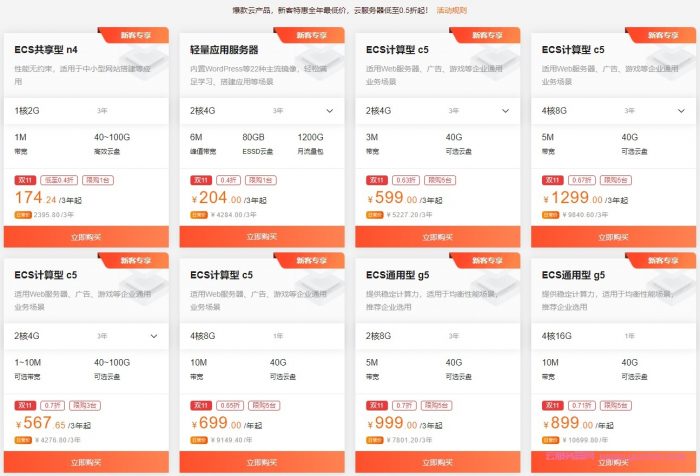 2021年11月便宜购买阿里云服务器：阿里云云小站最便宜0.5折起(图2)