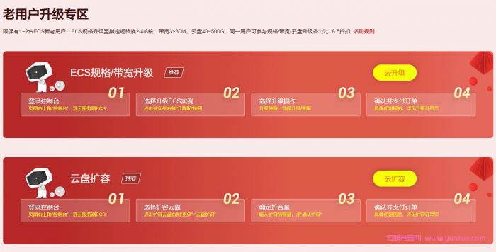 阿里云服务器老用户：2021采购季爆款老用户优惠/升级/续费活动(图4)