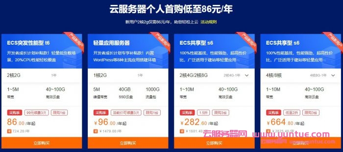 阿里云域名注册1元起：阿里云域名/云服务器/商标优惠清单(图4)