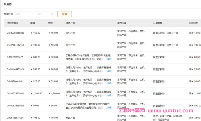 阿里云代金券在哪里,阿里云代金券领取后怎么用(图4)