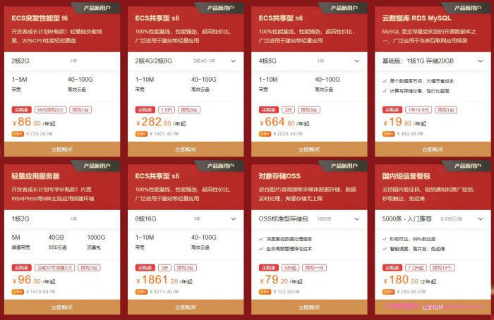 2021年阿里云上云采购季：新人补贴2核2G仅86元/年;2核4G低至282元/年(图2)