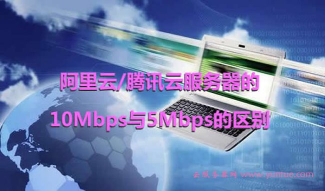 阿里云/腾讯云服务器的10Mbps与5Mbps的区别是什么?(图1)