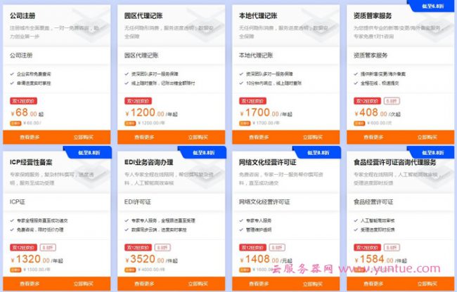 2020阿里云双十二企业应用分会场，资质办理服务低至68折(图7)