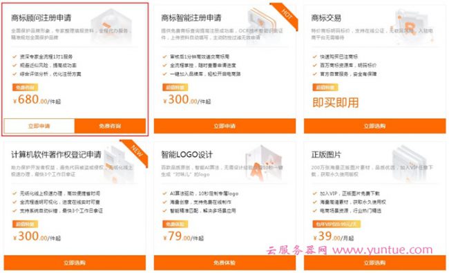 阿里云商标专家辅助申请需要多少钱?具体申请流程?(图2)