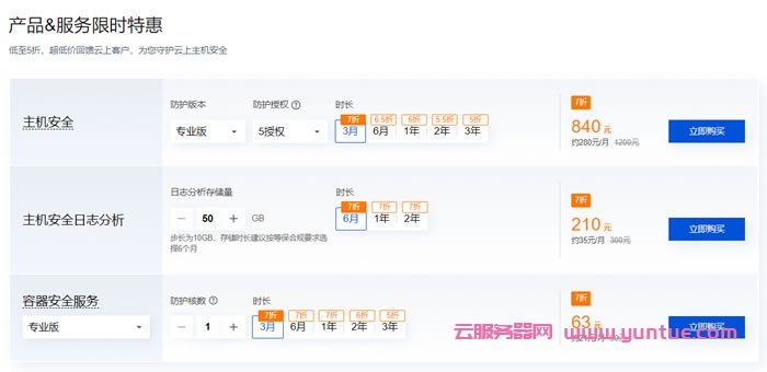 腾讯云主机安全特惠活动：主机安全专业版仅840元/季，容器安全服务仅60元/季(图2)