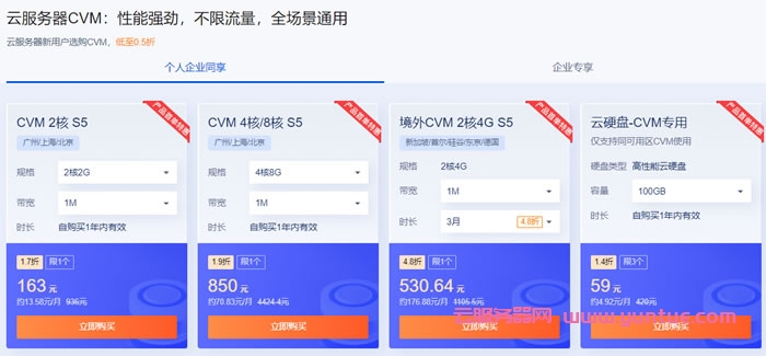 腾讯云年末限时回馈：2核2G轻量应用服务器6.58元/月起，COS标准存储50G仅1元/1年(图4)