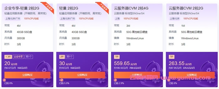腾讯云爆款限时秒杀：云服务器限时体验20元起，更多上云必备产品低至1元(图4)