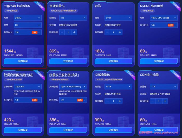 腾讯云618特惠/腾讯云618活动/云服务器618活动链接(图2)