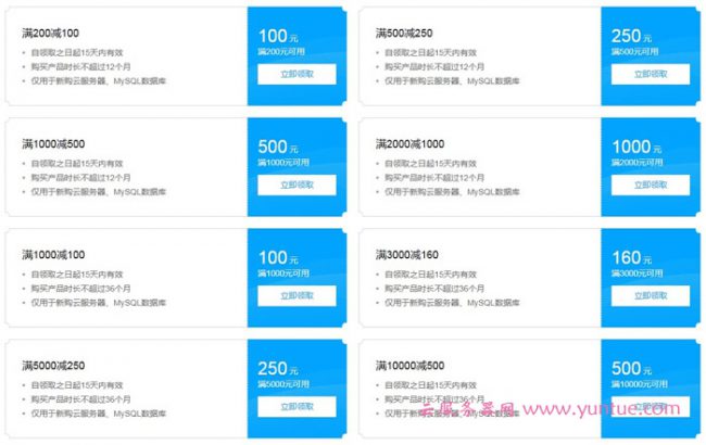 腾讯云有续费代金券吗?腾讯云代金券、优惠券领取方法(图1)