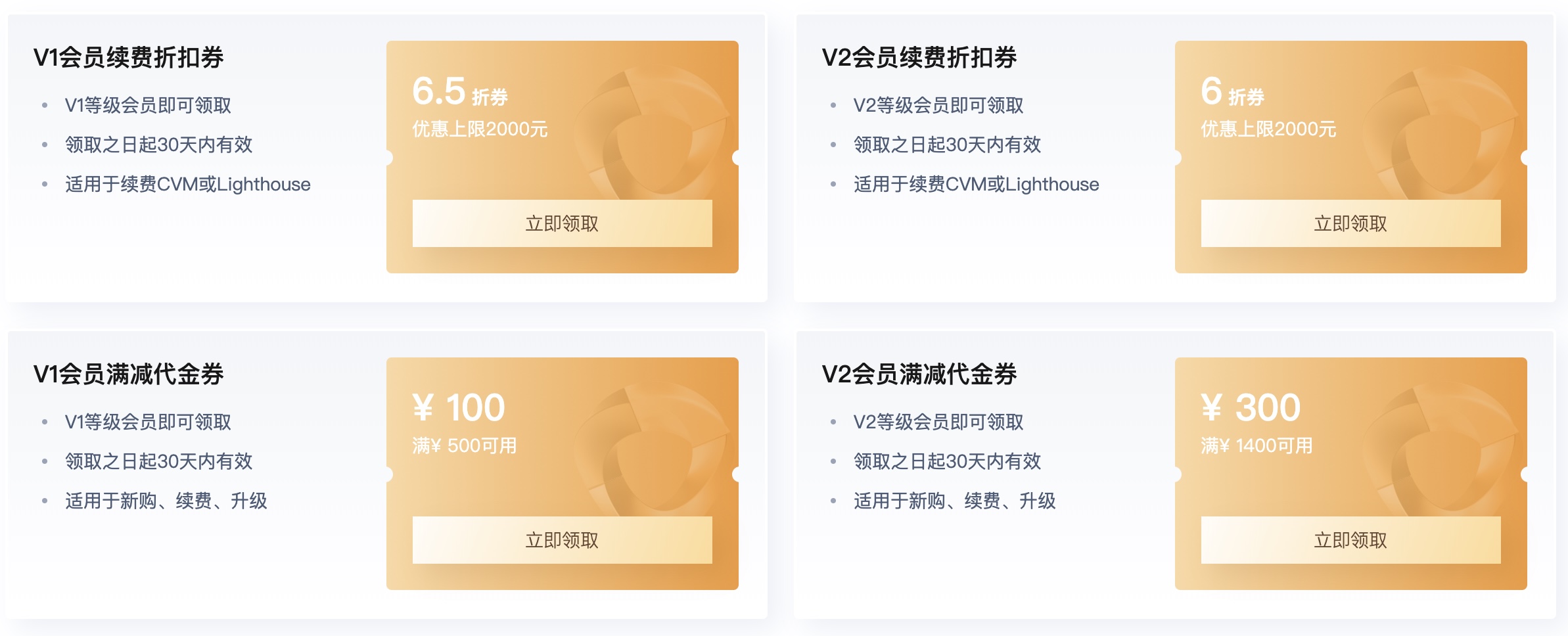 腾讯云老用户加入会员，领取云服务器续费6折优惠券！