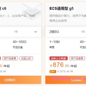 阿里云ECS服务器2核4G/2核8G/4核8g配置的区别及如何选择