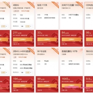 腾讯云新春优惠代金券活动：4核8G服务器每月仅需17.58元