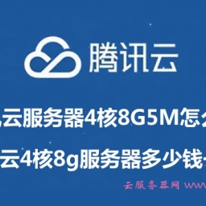 腾讯云服务器4核8G5M怎么样?腾讯云4核8g服务器多少钱一年?