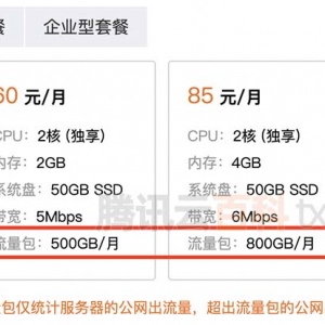 腾讯云轻量应用服务器流量怎么收费？