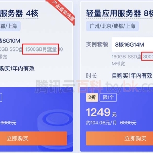 企业网站使用腾讯云轻量1500GB流量够用吗？