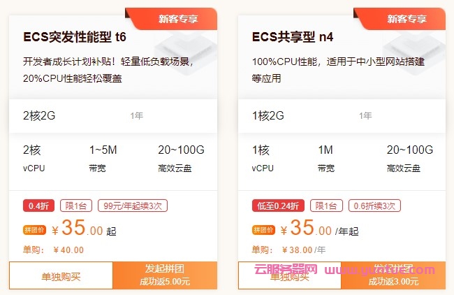 阿里云新用户租用服务器，价格最便宜的云服务器推荐(图2)