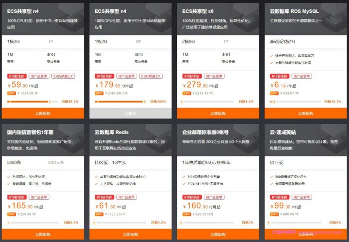 阿里云618年中大促/阿里云618活动/云服务器618特惠活动(图1) 阿里云618年中大促/阿里云618活动/云服务器618特惠活动(图1)
