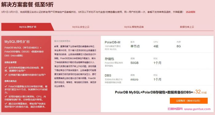 2021采购季阿里云数据库低至1元;免费领代金券,买1年送半年,19元/月起(图6)