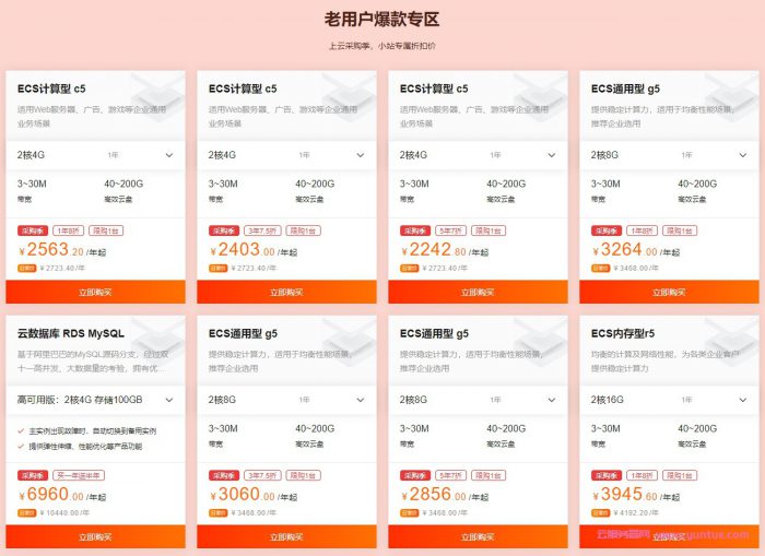 阿里云采购季云服务器86元/年起,免费领取2950元代金券(图4) 阿里云采购季云服务器86元/年起,免费领取2950元代金券(图4)