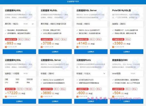 阿里云数据库爆款1折起：新用户免费1个月,试用体验价低至1元(图3)