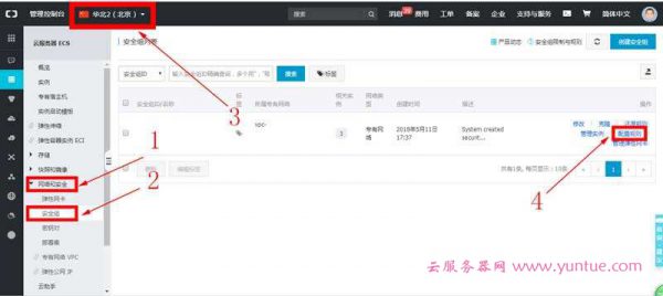 阿里云如何开启或关闭防火墙?如何开放安全组或开放端口(图1)