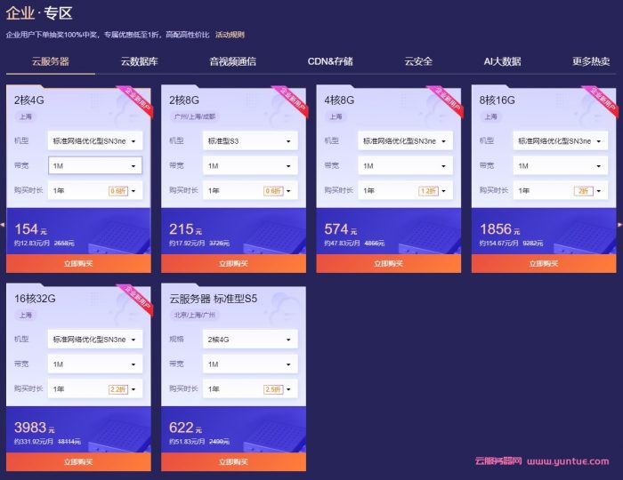 腾讯云双11活动2021：轻量应用云服务器低至48元/年起(图3)