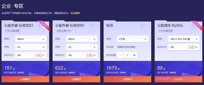 2021腾讯云双十一大促活动：2核4G云服务器首年70元(图5)
