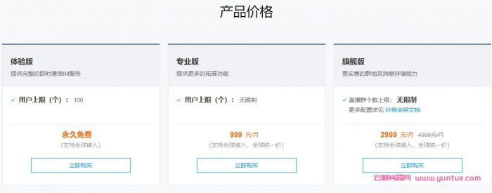 腾讯云im即时通讯是免费的吗?腾讯云im即时通讯价格多少钱?(图3)